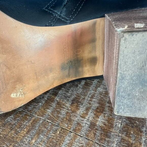 MADEWELL Boots Women's Size 10 Black The Rosie Ankle Leather MA434 Western - Picture 9 of 13